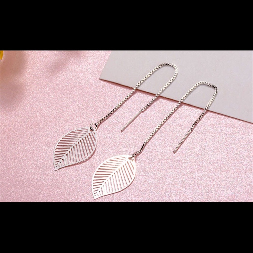 Sterling silver earrings long dangle earrings